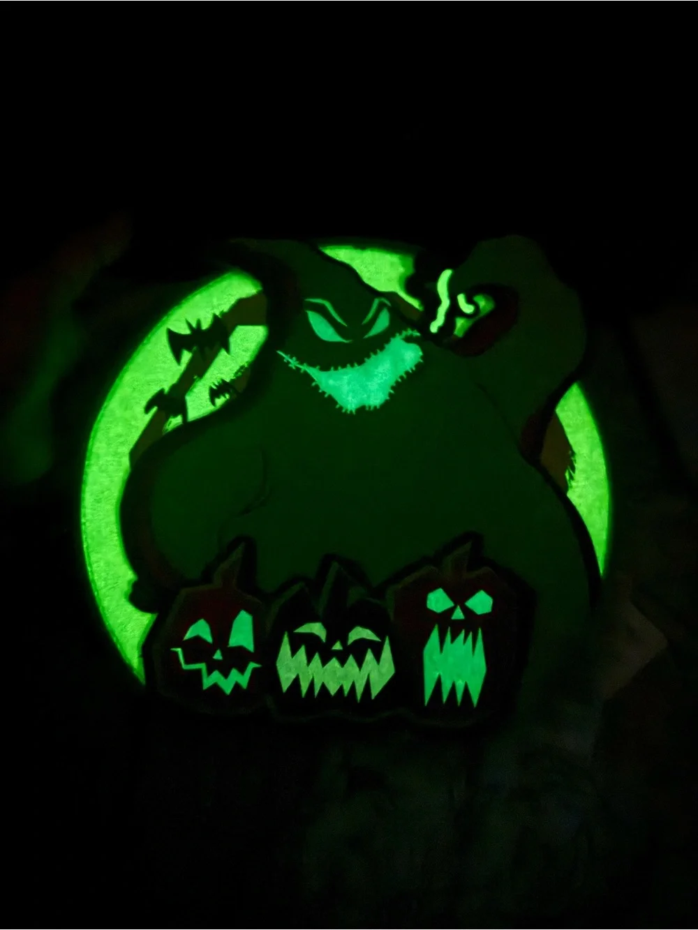 Disney Oogie Boogie Round Crossbody Bag - Green, Yellow, Purple, Red
